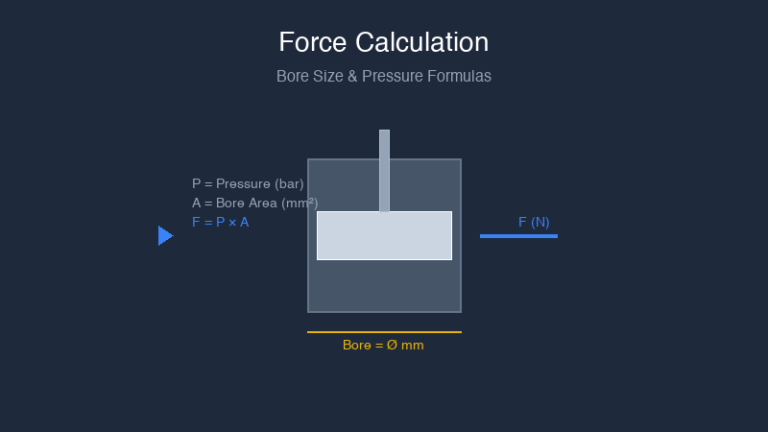 Pneumatic Cylinder Force Calculation Guide